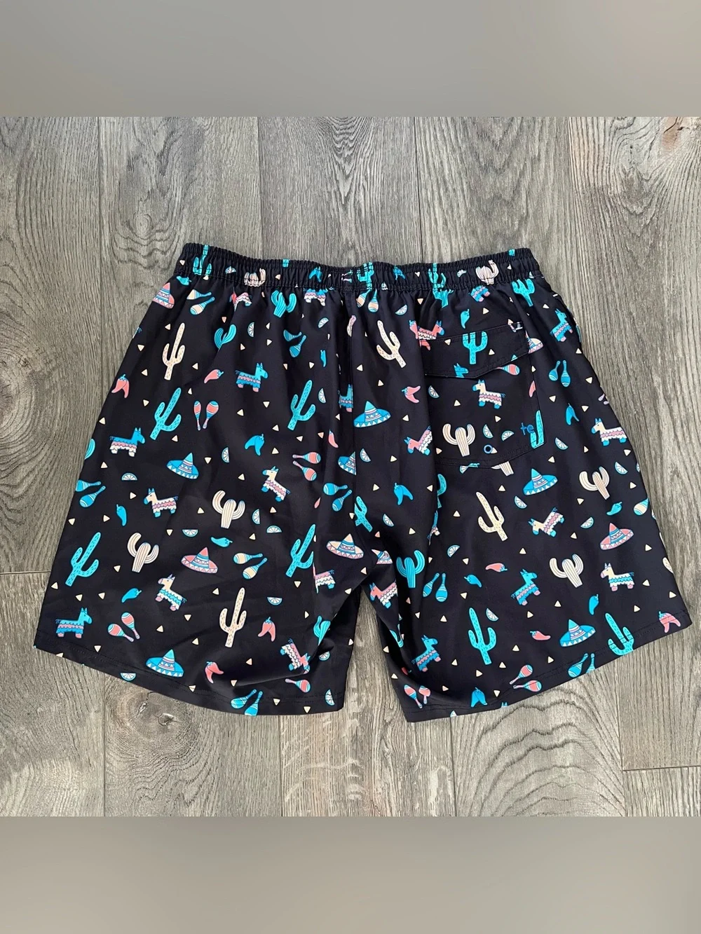 TIPSY ELVES Midnight Fiesta Stretch Swim Trunks Lined Size 3XL